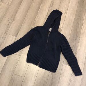 Bass Blue Zip Up Sweater with Hood girl size s small